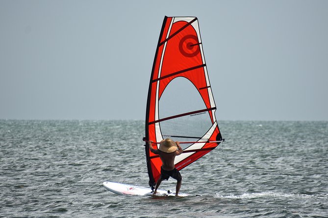 guy on miami windsurfing lessons