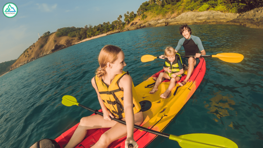 kids on a kayak in orlando