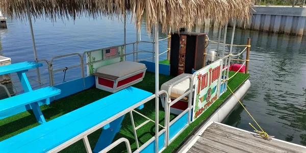 inside of tiki tour boat picture