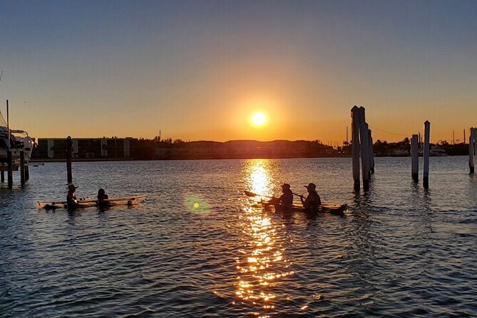 sunset view while kayaking in jupiter