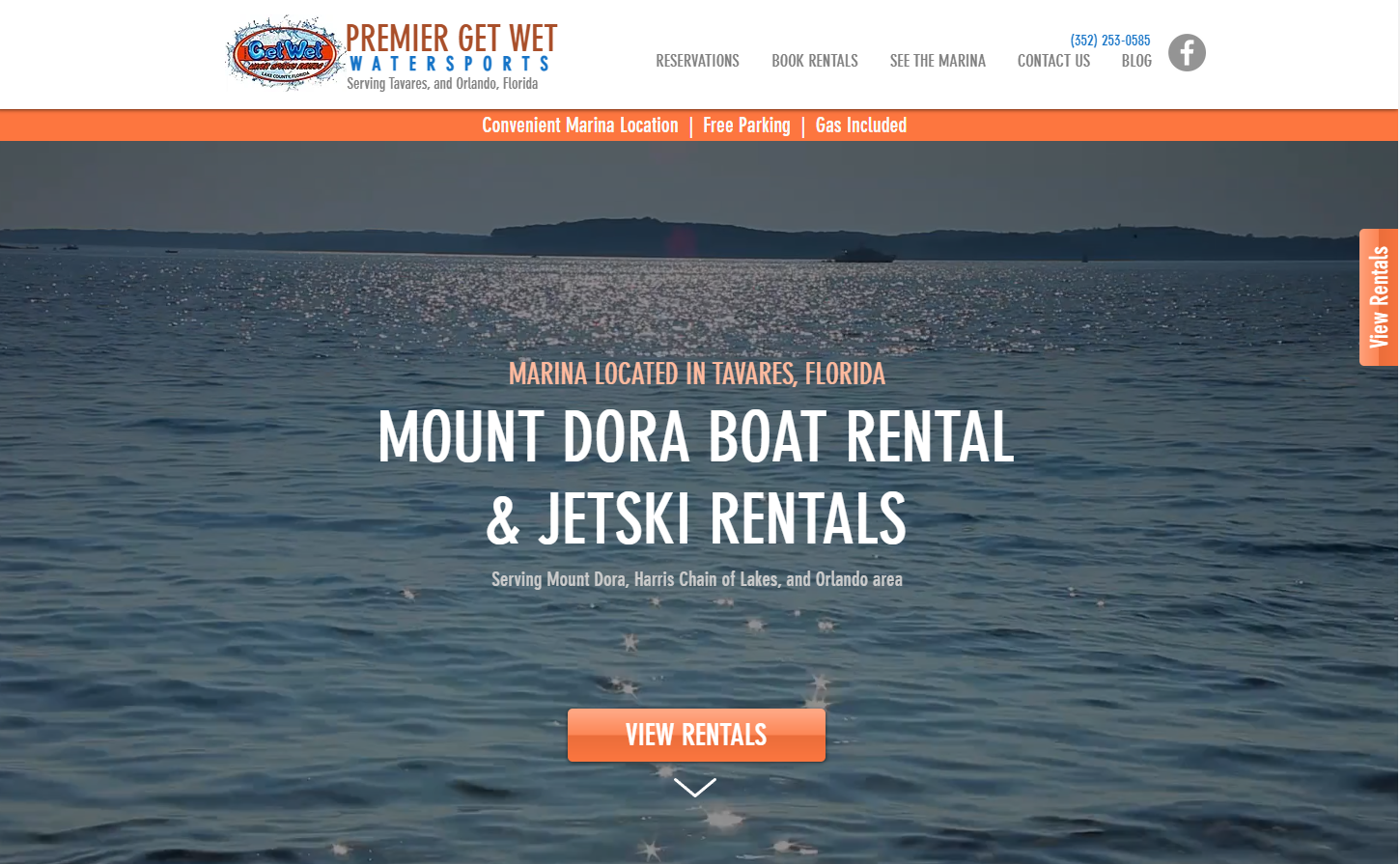 Boat Rental Website Design by Rockons digital marketing plan for travel agency