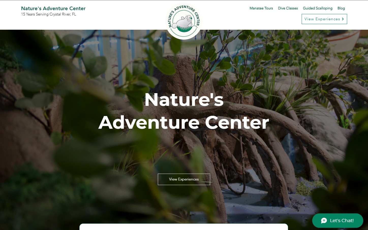 Nature Center Website Design by florida best marketing travel agency