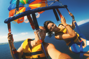 parasailing for a fun thing for couples to do