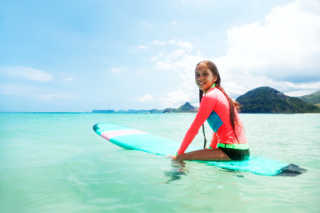 surfboard rentals as fun things to do for kids